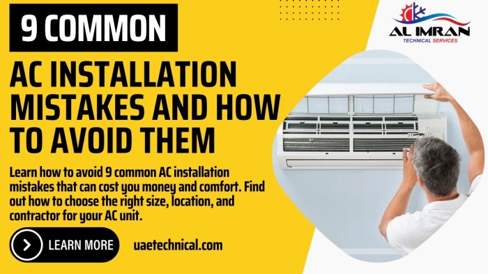 Common mistakes to avoid in AC maintenance