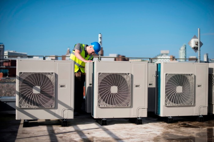 Air conditioner maintenance for commercial buildings